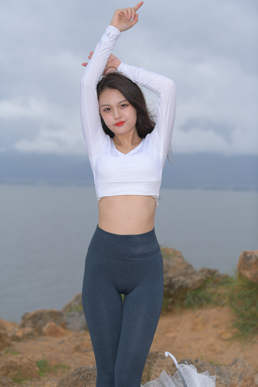 图片[2]-深蓝色瑜伽裤甜美女孩 J1320 514P2V-17.5GB-喵图库