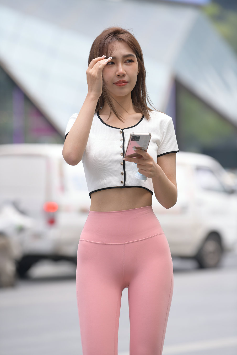 图片[2]-街拍粉色瑜伽裤女孩J2900 645P1V-20.7GB-喵图库