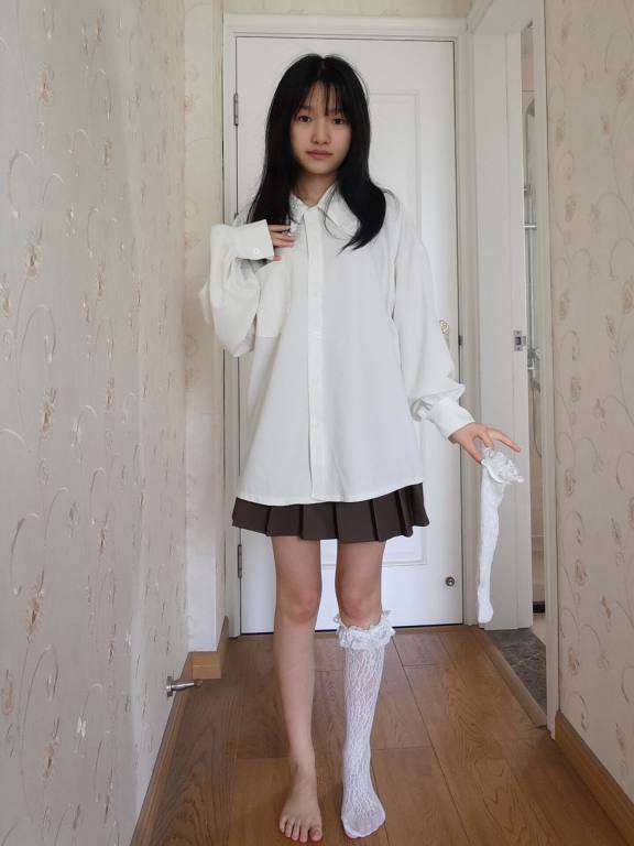 图片[1]-百褶裙可爱又大方的小姑娘【122P】20002-喵图库