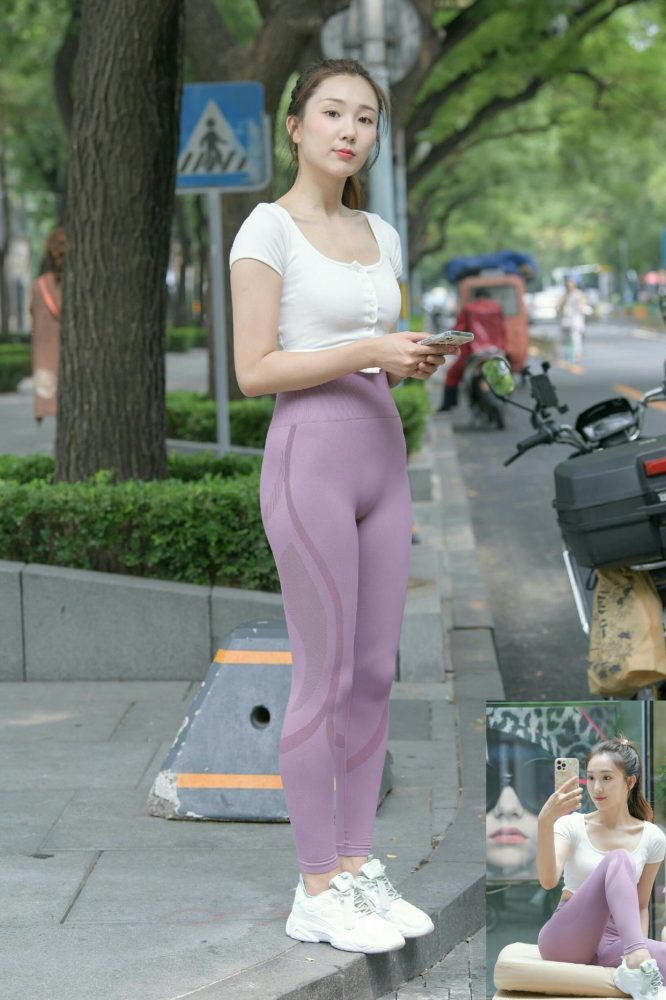 图片[5]-香芋色瑜伽裤高马尾漂亮女孩J2206 545P1V-19.1GB-喵图库