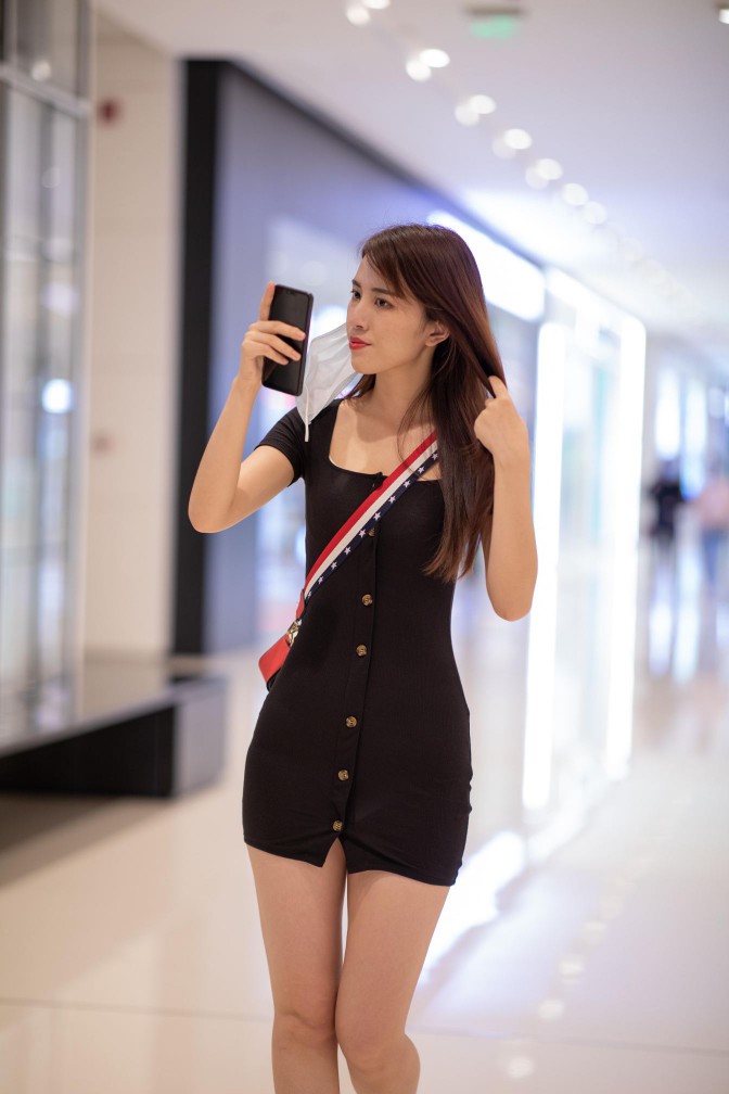 图片[3]-逛商场的黑色包臀裙美丽女孩【385P】00050-喵图库