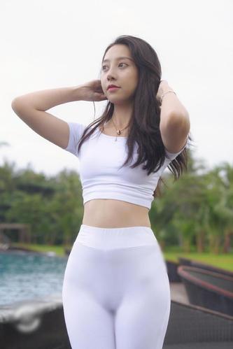 图片[2]-白色瑜伽裤柔情女孩 J1406 554P2V-21.1GB-喵图库