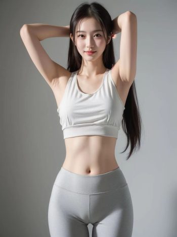 图片[3]-AI瑜伽裤清纯妹子系列图-喵图库