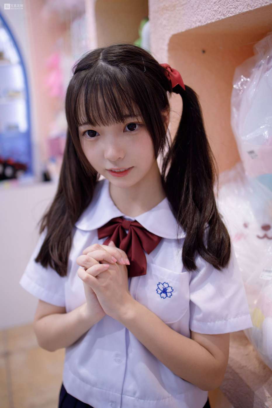 图片[4]-眼神好清澈的双马尾白丝女孩【75P】20019-喵图库